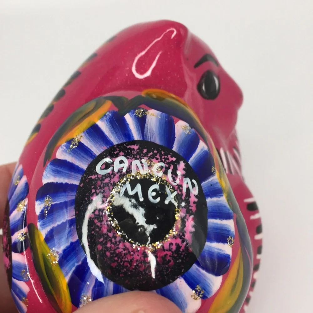 Mexican (Cancun)Talavera Cat Pottery